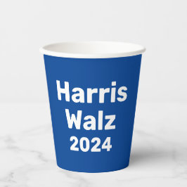 Harris / Walz 2024 Präsidentschaftskampagne Pappbecher