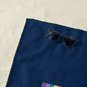 Harris Walz 2024 Rainbow LGBTQ Pride Flag Strandtuch (Beispiel)