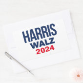 HARRIS WALZ 2024 RECHTECKIGER AUFKLEBER (Umschlag)