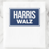 Harris Walz 2024 Rechteckiger Aufkleber (Tasche)