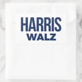 HARRIS WALZ 2024 RECHTECKIGER AUFKLEBER (Tasche)