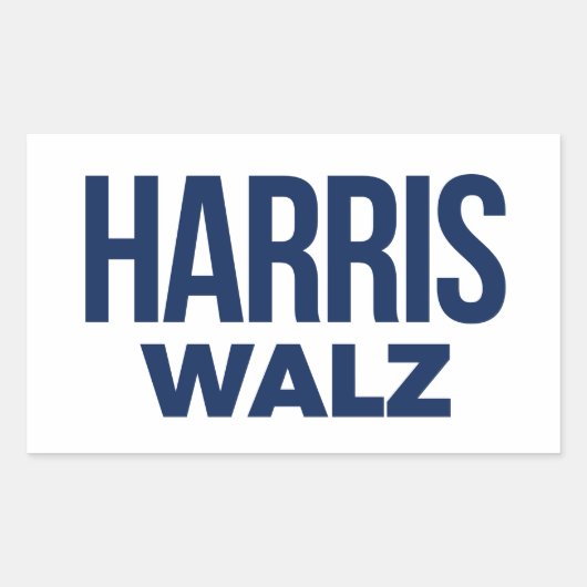 HARRIS WALZ 2024 RECHTECKIGER AUFKLEBER (Vorderseite)