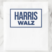 HARRIS WALZ 2024 RECHTECKIGER AUFKLEBER (Tasche)