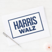 HARRIS WALZ 2024 RECHTECKIGER AUFKLEBER (Umschlag)