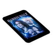 Harris Walz 2024 Retro 90er Stil Magnet (Rechte Seite)