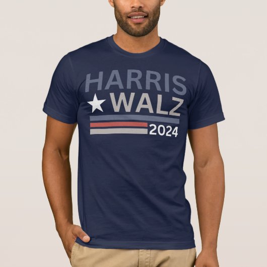 HARRIS WALZ 2024 RETRO T-Shirt (Vorderseite)