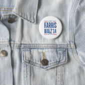Harris Walz 2024 Rette Demokratie Button (Beispiel)