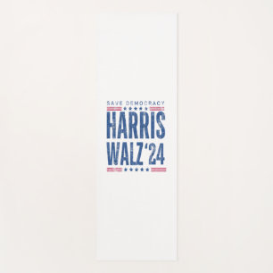 Harris Walz 2024 Rette Demokratie Yogamatte