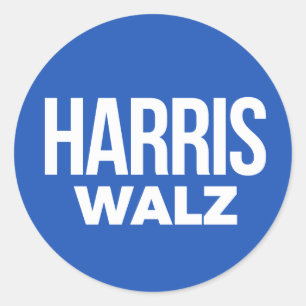 Harris Walz 2024 Runder Aufkleber