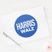 Harris Walz 2024 Runder Aufkleber (Umschlag)