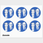 Harris Walz 2024 Runder Aufkleber (Blatt)