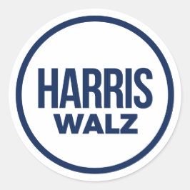 HARRIS WALZ 2024 RUNDER AUFKLEBER
