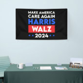 Harris Walz 2024 sorgt wieder für Amerika Banner (Messeveranstaltung)