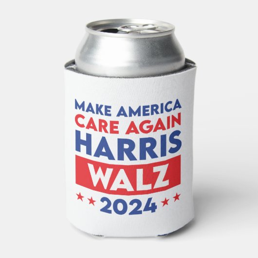 Harris Walz 2024 sorgt wieder für Amerika Dosenkühler (Kanne Vorderseite)