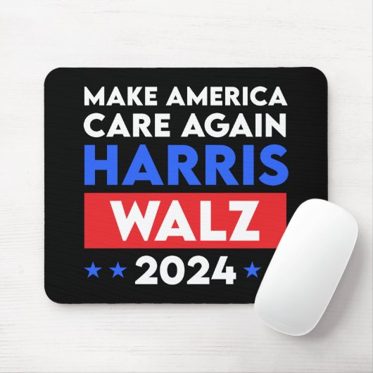 Harris Walz 2024 sorgt wieder für Amerika Mousepad (Mit Mouse)