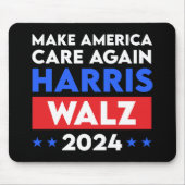 Harris Walz 2024 sorgt wieder für Amerika Mousepad (Vorne)