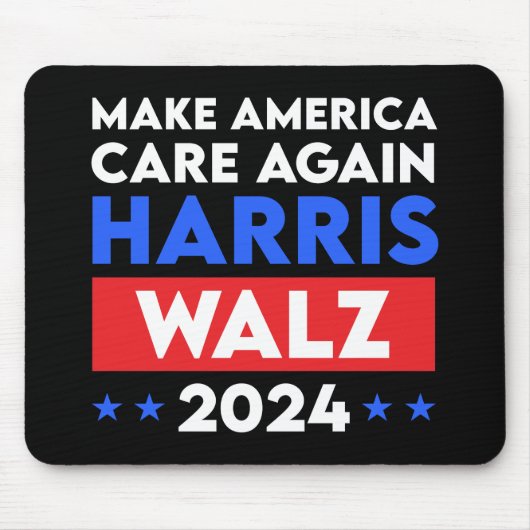 Harris Walz 2024 sorgt wieder für Amerika Mousepad (Vorne)