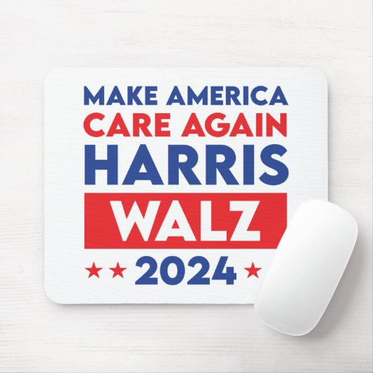 Harris Walz 2024 sorgt wieder für Amerika Mousepad (Mit Mouse)