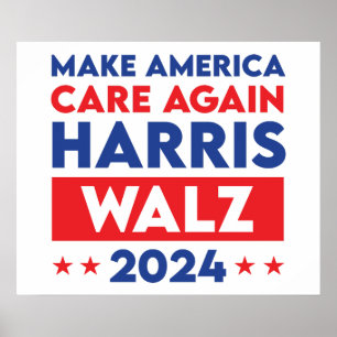Harris Walz 2024 sorgt wieder für Amerika Poster