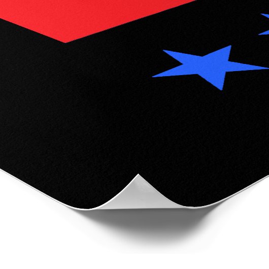 Harris Walz 2024 sorgt wieder für Amerika Poster (Ecke)