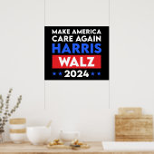 Harris Walz 2024 sorgt wieder für Amerika Poster (Küche)