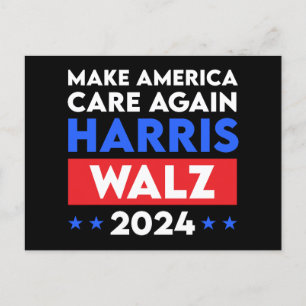 Harris Walz 2024 sorgt wieder für Amerika Postkarte