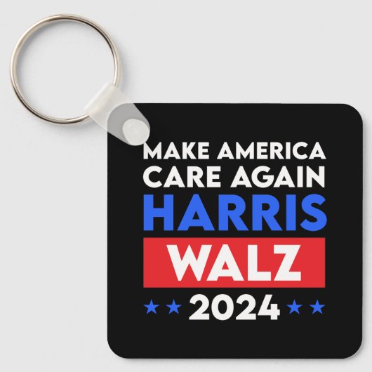 Harris Walz 2024 sorgt wieder für Amerika Schlüsselanhänger (Vorderseite)