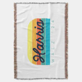 Harris Walz 2024 Sunset Modern Decke (Vorderseite Vertikal)