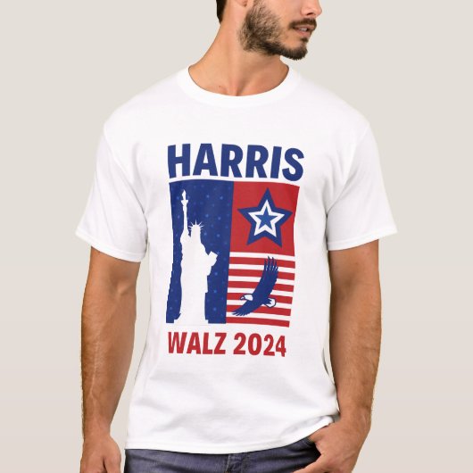 Harris Walz 2024 T-Shirt (Vorderseite)