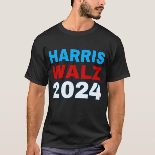 Harris Walz 2024 T-Shirt (Vorderseite)