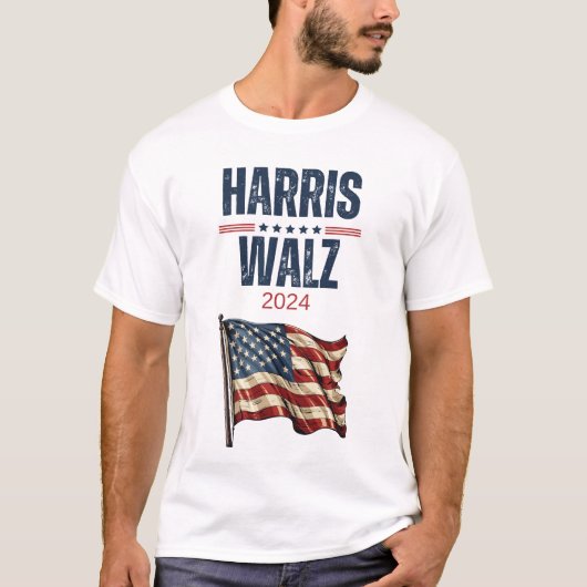 Harris Walz 2024 T-Shirt (Vorderseite)