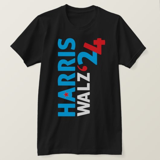 Harris Walz 2024 T-Shirt (Design vorne)