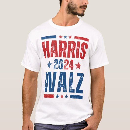 Harris Walz 2024 T-Shirt (Vorderseite)