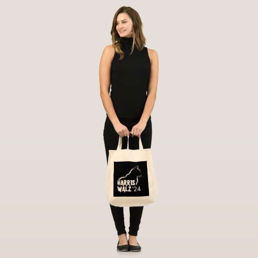 Harris Walz 2024 Tragetasche (Vorderseite (Model))
