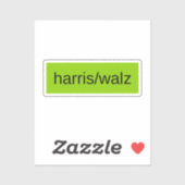 Harris walz 2024 Trend zur Präsidentschaftswahl Aufkleber (Blatt)