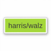 Harris walz 2024 Trend zur Präsidentschaftswahl Aufkleber (Vorderseite)