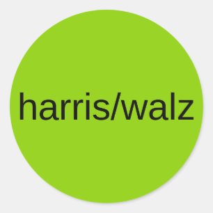 Harris walz 2024 Trend zur Präsidentschaftswahl Runder Aufkleber