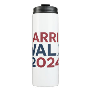 Harris walz 2024 Trenddesign Thermosbecher