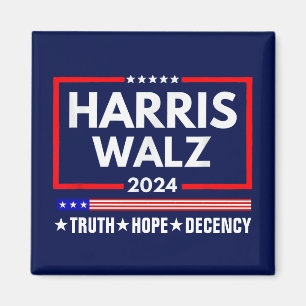 Harris Walz 2024: Truth Hope Decency Magnet
