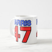 HARRIS-WALZ 2024 USA WAHLDEMOKRATEN KAFFEETASSE (Vorderseite Links)
