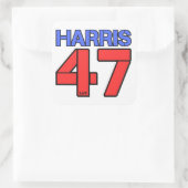 HARRIS-WALZ 2024 USA WAHLDEMOKRATEN QUADRATISCHER AUFKLEBER (Tasche)