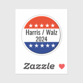 Harris Walz 2024 Wahl Aufkleber