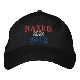 Harris Walz 2024 Wahl Bestickte Baseballkappe
