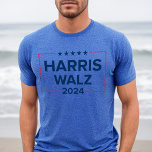 Harris Walz 2024 Wahl Blue Men's<br><div class="desc">Kamala Harris für Präsident und Tim Walz für Vizepräsident 2024 US-Präsidentschaftswahl Blue Men's T - Shirt. Einfaches und modernes Design in marineblau-roten Farben mit US Flagge-Akzenten.</div>