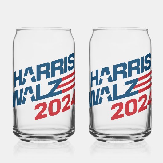 Harris Walz 2024 Wahl Dosenglas (Vorderseite)