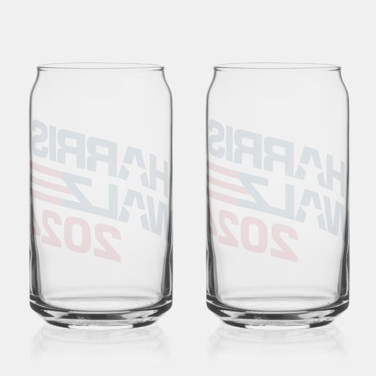 Harris Walz 2024 Wahl Dosenglas (Rückseite)