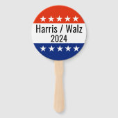 Harris Walz 2024 Wahl Fächer (Vorderseite)