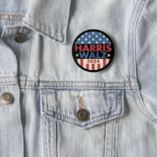 Harris Walz 2024 Wahl Kamala Harris Tim Waltz Button (Beispiel)