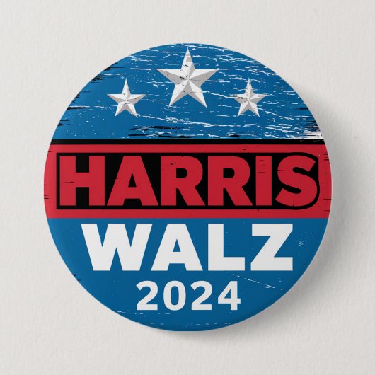 Harris Walz 2024 Wahl Kamala Harris Tim Waltz Button (Vorderseite)