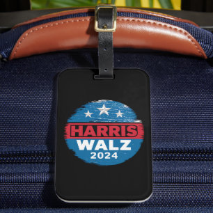 Harris Walz 2024 Wahl Kamala Harris Tim Waltz  Gepäckanhänger
